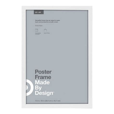 12x18 poster frame white